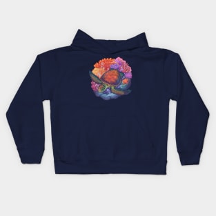 Sea Turtle Reef Kids Hoodie